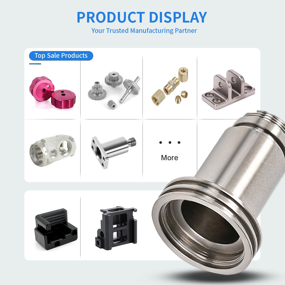 Oem High-precision 5-axis CNC Machining of Stainless Steel/brass/aluminum/titanium Turning Parts CNC Machining of Parts