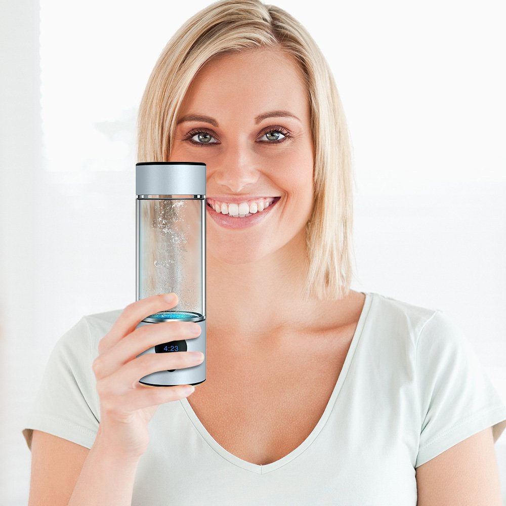 Suyzeko 5000ppb+ With Inhaler Hydrogen Rich Water Cup Generator 2024 Best High Quality Portable Hydrogen Water Bottle 6000ppb
