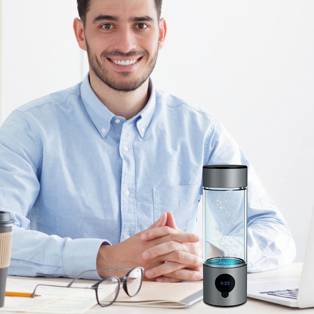 Suyzeko 5000ppb+ With Inhaler Hydrogen Rich Water Cup Generator 2024 Best High Quality Portable Hydrogen Water Bottle 6000ppb