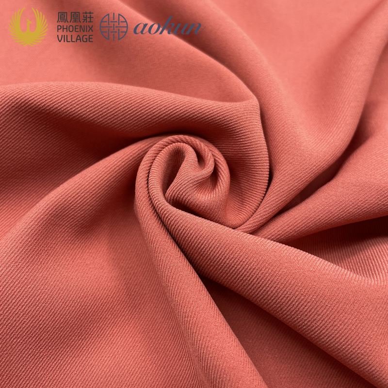 Fabric Suit 92%Polyester 8%Spandex Woven Composite Fabric 4 Way Spandex Twill for Garment