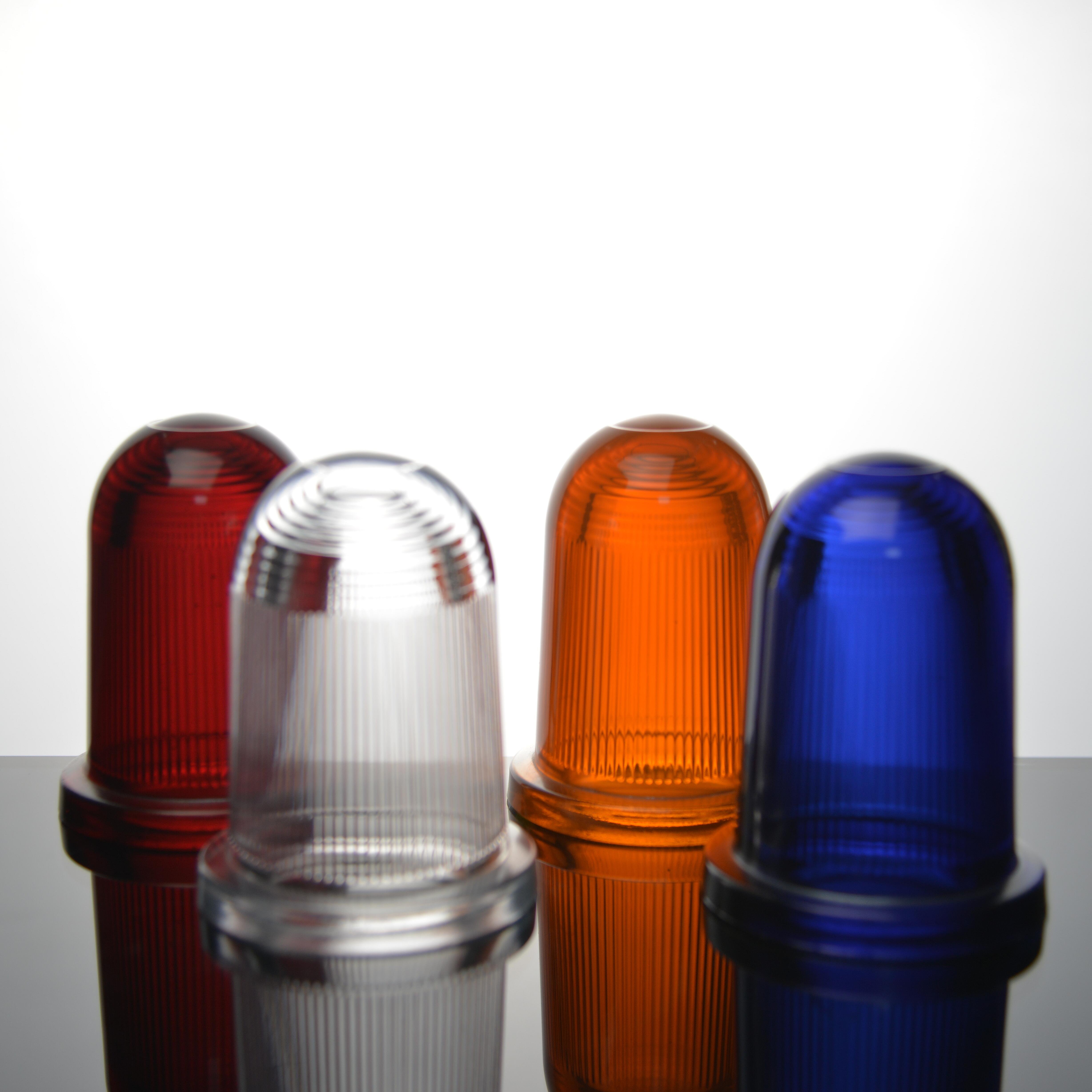 Factory Customized Wholesale Fittings Dustproof and Explosion-proof Glass Lampshade for Outdoor Obstacle Light signal Light