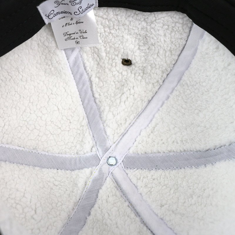 Unisex Fleece Ear Flap Lining Thermal Winter Warm 6 Panel Man Leather Strap Jean Denim Baseball aviator Hat With Earflaps