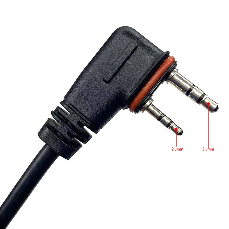 Black Headset Passive Noise Reduction Ground Support Headset Wireless Walkie Talkie Headset for ICOM IC-A25N Radio IN-2000-I6