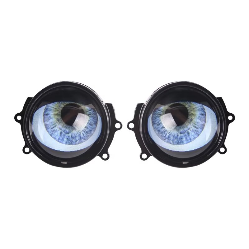 Wholesale 12V Car Accessories 2Pcs 3 Inch Devil Eyes Lens Lights New 12v Headlight Assembly Retrofit Kits with WIFI Control