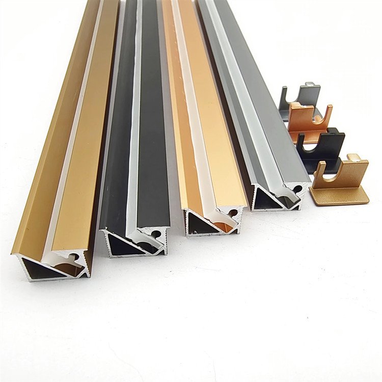 Furniture Cabinet LED Aluminum Light Slotted Aluminum Linear Strip Lighting System Recessed Led Linear Light for Kitchen Cabinet