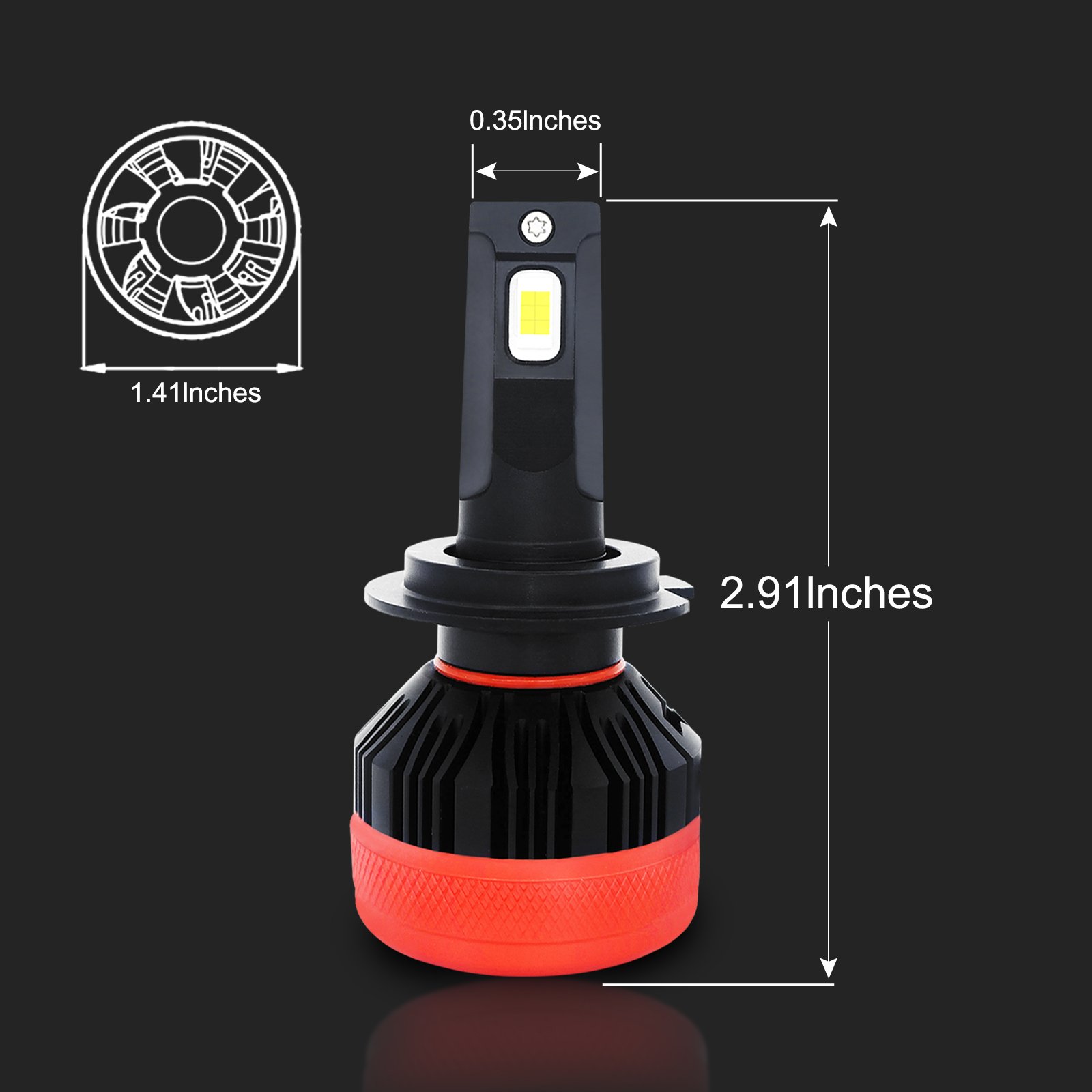 Wattstar N21 45w Oem Built in Fan Cooling Universal Led Headlight 90w 18000LM Auto Lighting CSP CHIP H4 H7 CANBUS Car Led USA