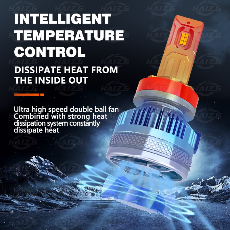 HAIZG Universal Cars S13 H4 H11 200watts 40000LM Car LED Light Headlight Auto Parts with Canbus Super Bright