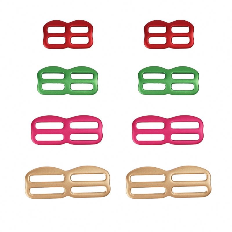 Custom Alloy Accessory Luggage Garment Bag Buckles Metal Square Buckle Adjustable Tri Glide Buckle for Pet Harness
