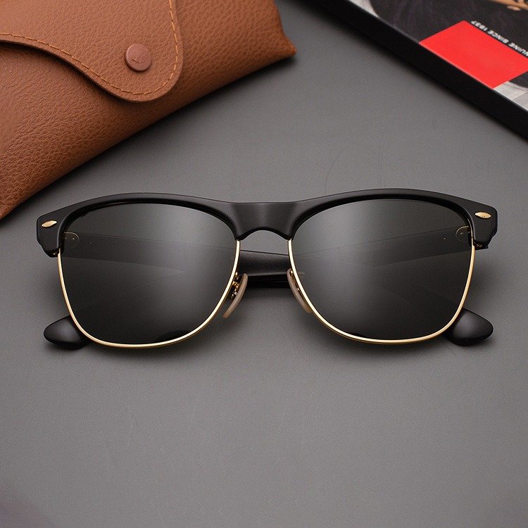 4165 Famous Brands Eye Sun Shades Classic Retro Half Frame High Quality Polarized Wholesale Acetate Luxury Designer Sunglasses