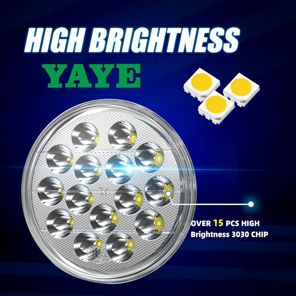 YAYE 5.75Inch Motorcycle Headlight DC12V 15 Lamp 3030SMD for Suzuki Gn125 LED Accessories