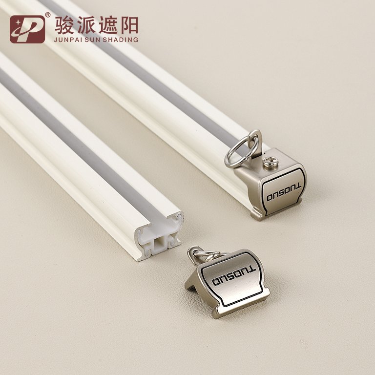 Factory Direct Quality Flexible S Ripple Fold Curtain Track Modern Style Metal Ceiling Mounting Rail for Straight Curved Windows