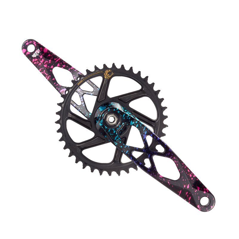KRSEC Mountain bike crank High strength aviation aluminum alloy lightweight axle bike riding accessories