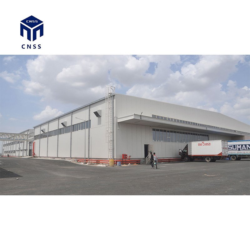 Modern Prefab Light Steel Structure ASTM Standard Prefabricated Warehouse/Workshop/Aircraft Hangar/Office Construction Material