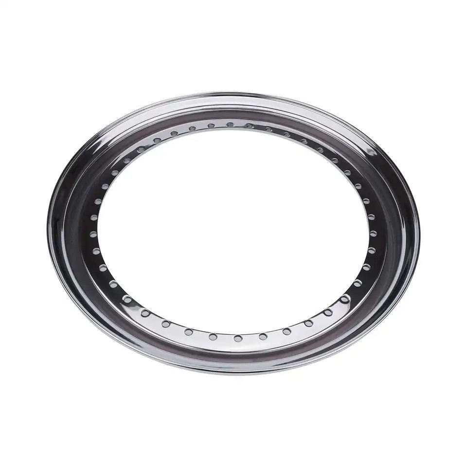 Custom 12 13 14 15 16 17 18 Inch Deep Dish Rims Polished Straight Step Lip Forged Wheels Rim Outer Lips