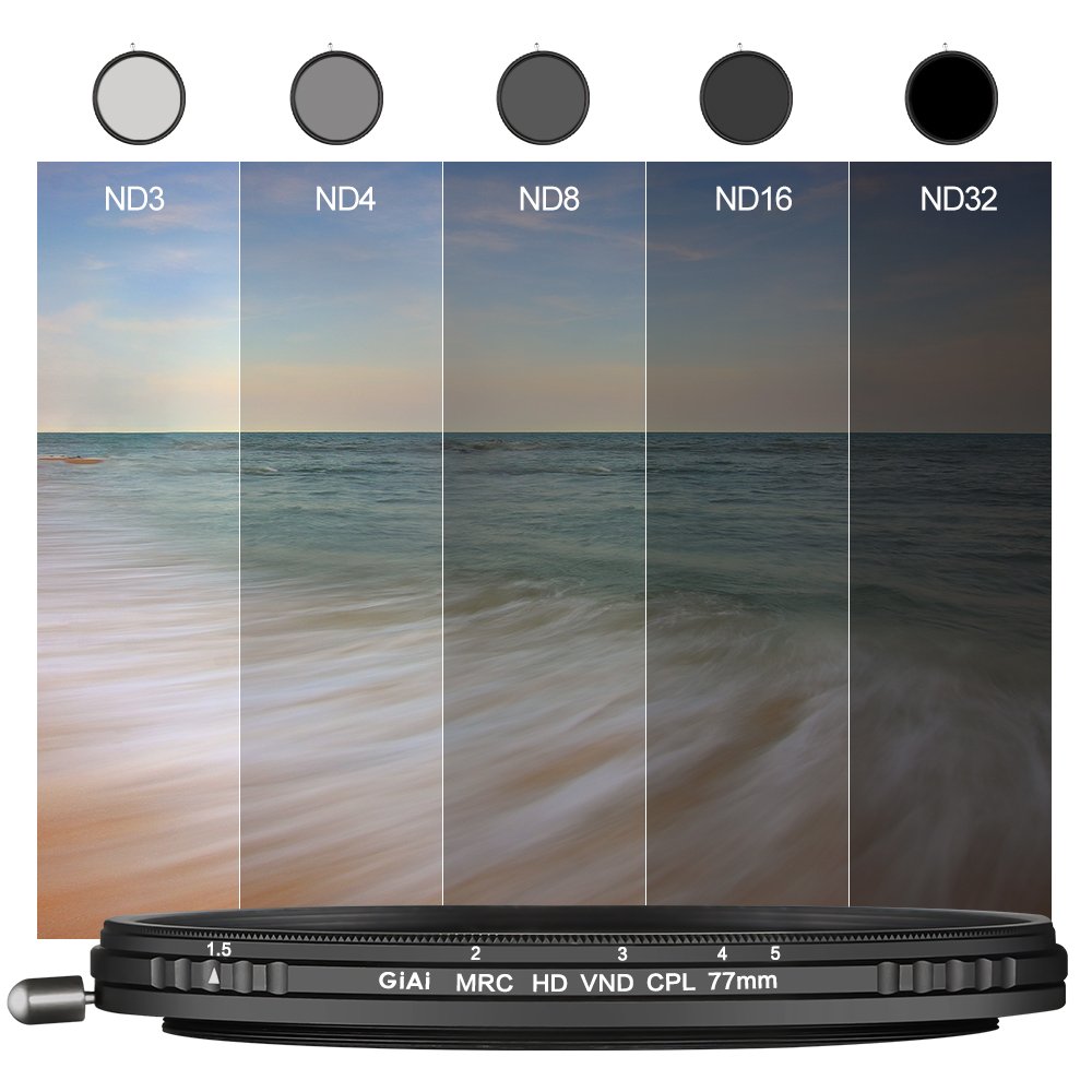 67MM Camera GiAi OEM/ODM Filters Professional Accessories MRC ND3 to ND32 CPL Lens Filter