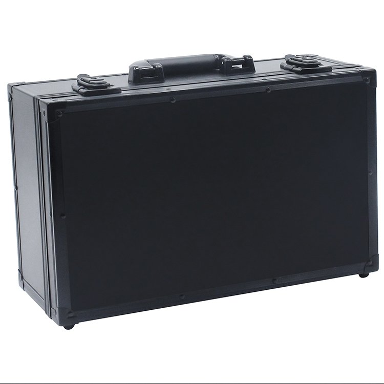 Custom Wheeled Hard Aluminum Flight Case For Equipment Transportation, Durable Aluminum Instrument Tool Carrying Case With Foam