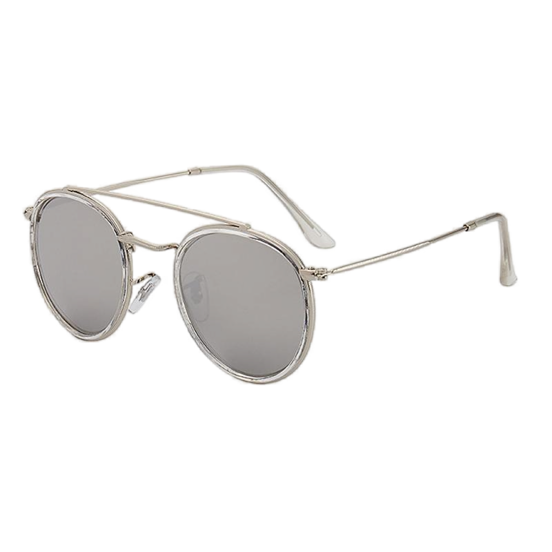 High Quality Brand Pilot Sun Glasses Retro Double Bridge Round Sunglasses Wholesale Driving Outdoor Metal Sunglasses for Men
