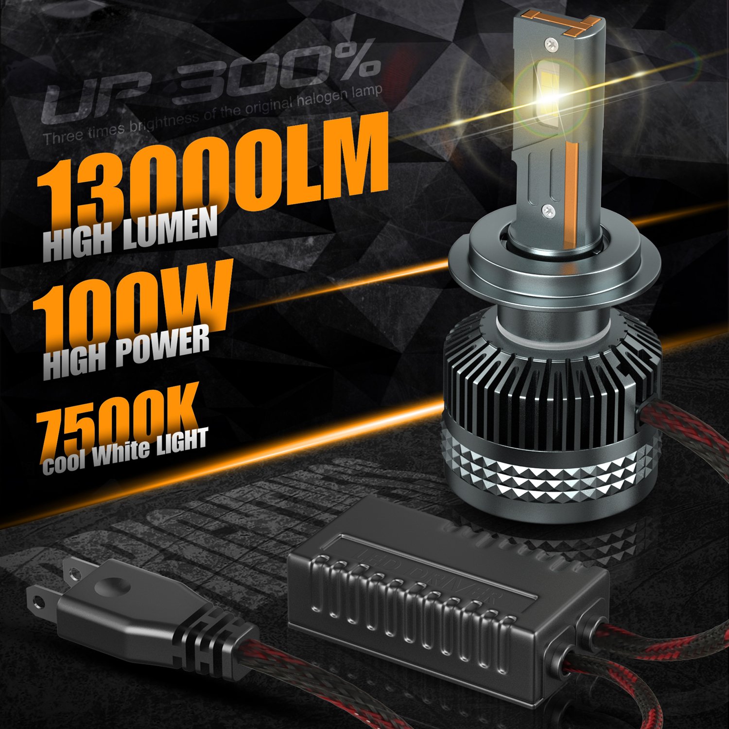 Wholesale Auto Parts CSP Chip LED Head Light with Fan H1 H3 H4 H7 H11 9005 90012 9006 Led Headlight Bulbs for Cars