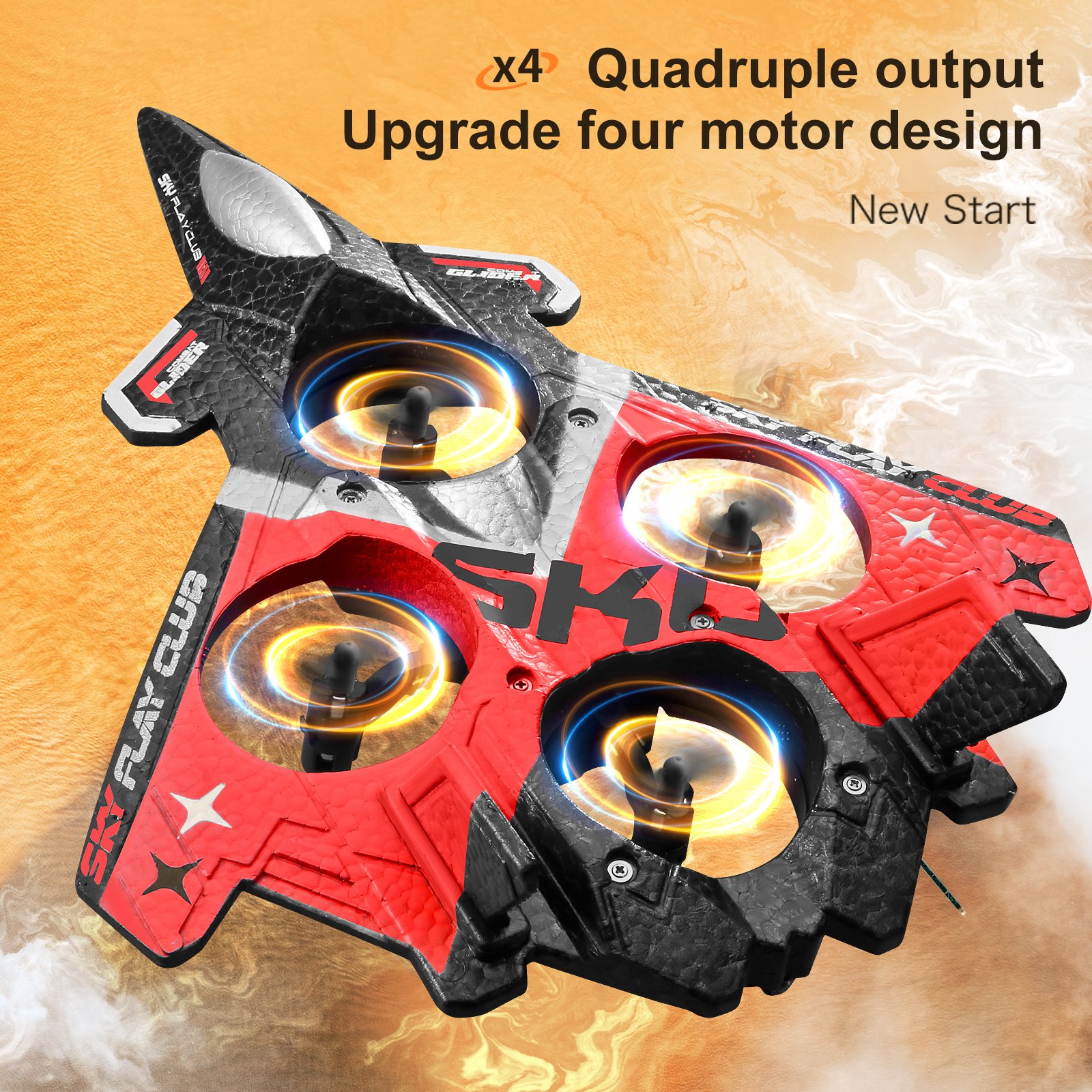 NEW S83 Control HD aerial photography UAV four axis aircraft foam EPP fixed wing aircraft stunt combat glider