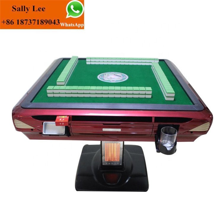 Single Legs Can Fold Automatic Mahjong Table Machine for USA