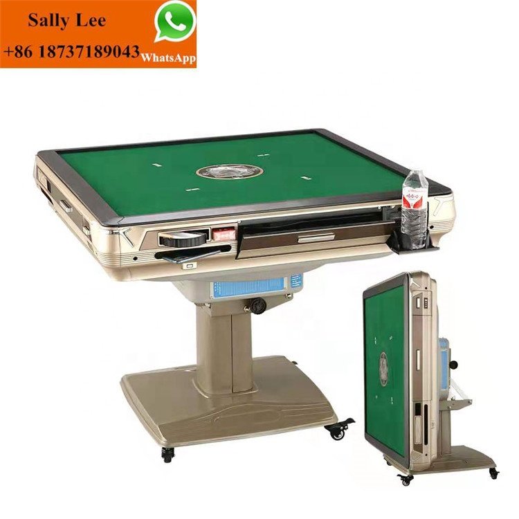 Single Legs Can Fold Automatic Mahjong Table Machine for USA