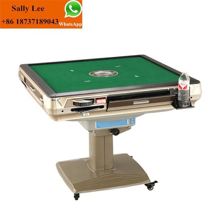 Single Legs Can Fold Automatic Mahjong Table Machine for USA