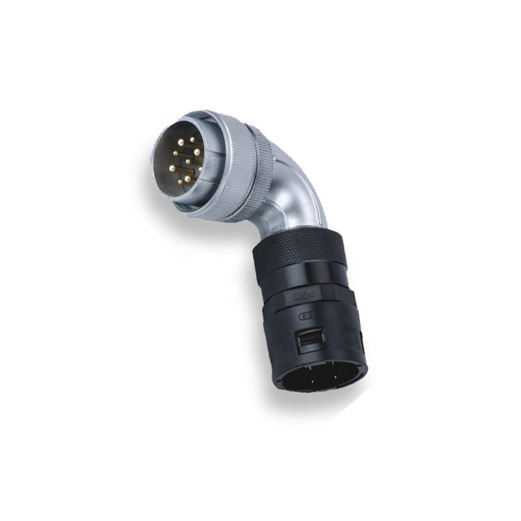 WEIPU Connector WS Series 10Pin Aviation Metal Plug Socket Threaded WS ZS Male Female Receptacle In-line Right Angled for Power