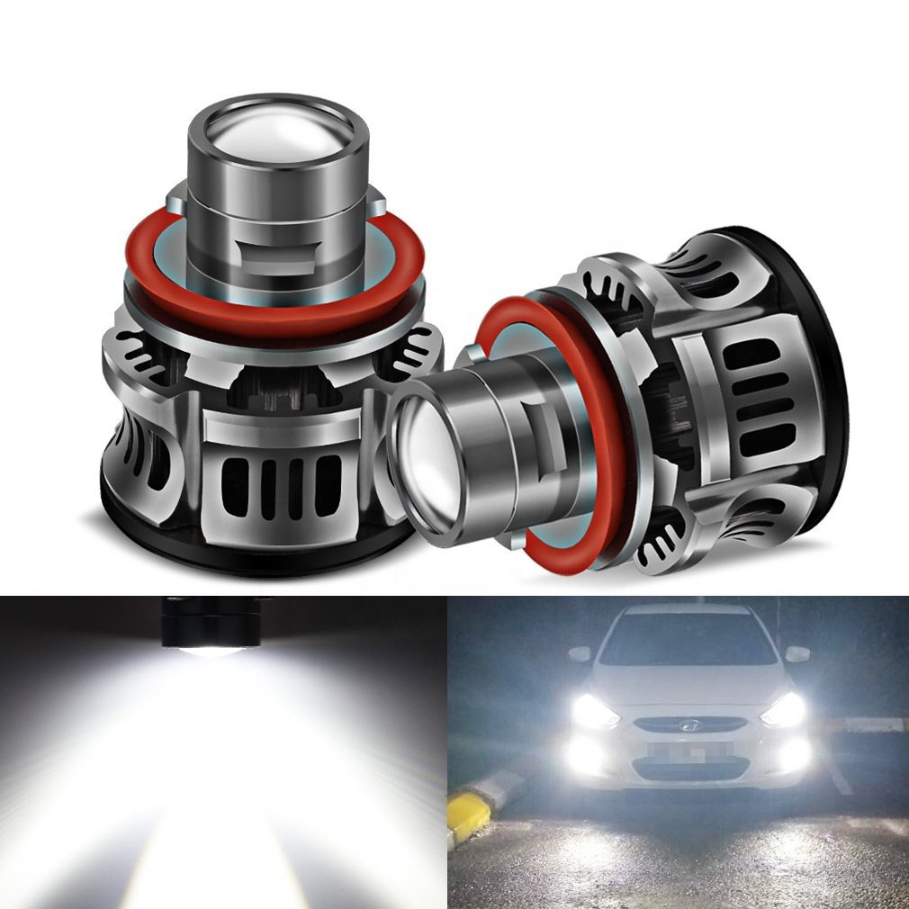 MACAR Newest High Quality Car Led Headlight Lens Laser Fog Lamp Hb3 Hb4 H7 9005 9006 H11 LED Fog Light