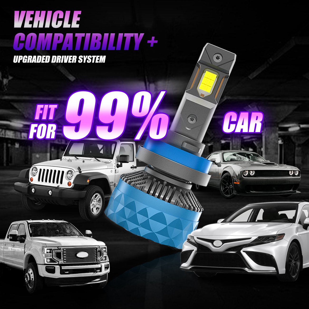 X-7SEVEN Accessories Wholesale XAPOP H1 H4 H7 Auto Headlamp Bulb Cool White 6500K 6500K 38000LM Car LED Headlight 12V 9005 9006