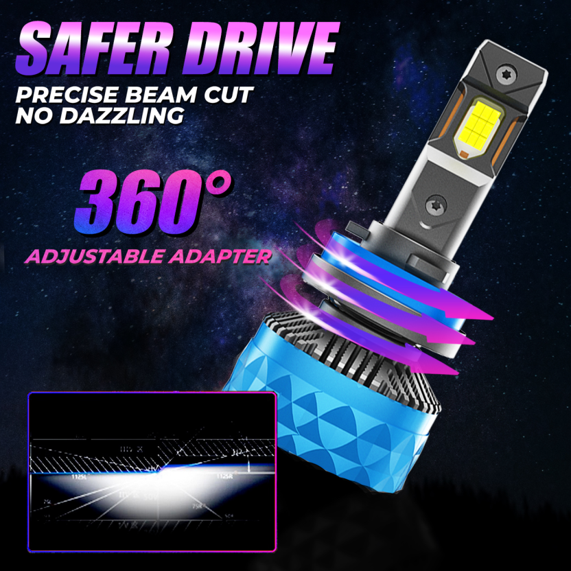 X-7SEVEN Accessories Wholesale XAPOP H1 H4 H7 Auto Headlamp Bulb Cool White 6500K 6500K 38000LM Car LED Headlight 12V 9005 9006