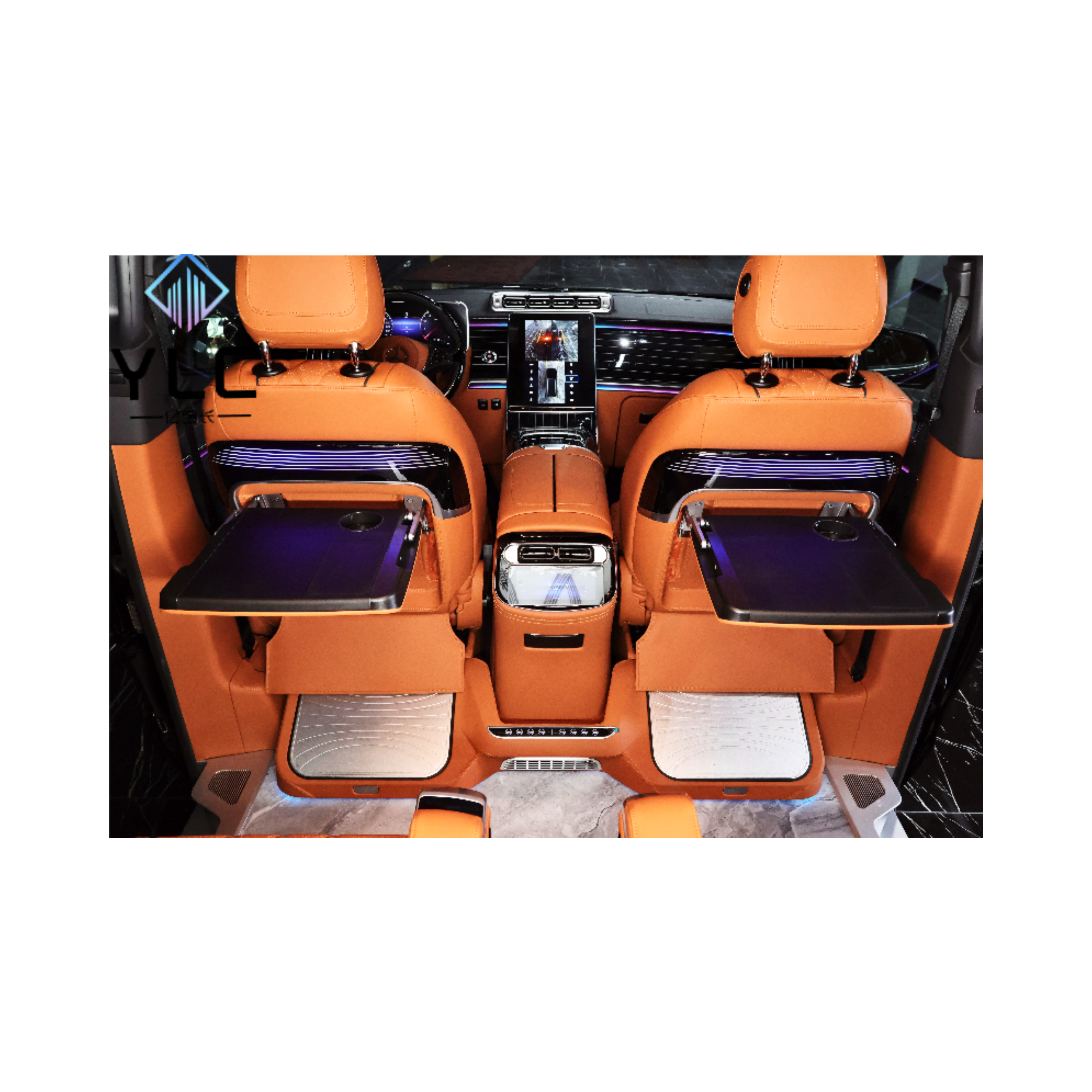 YLC Hot Selling for Mercedes Vito Sprinter Luxury Van Aviation Leather Seats Multifunctional Rear Camper Van Interior Upgrades