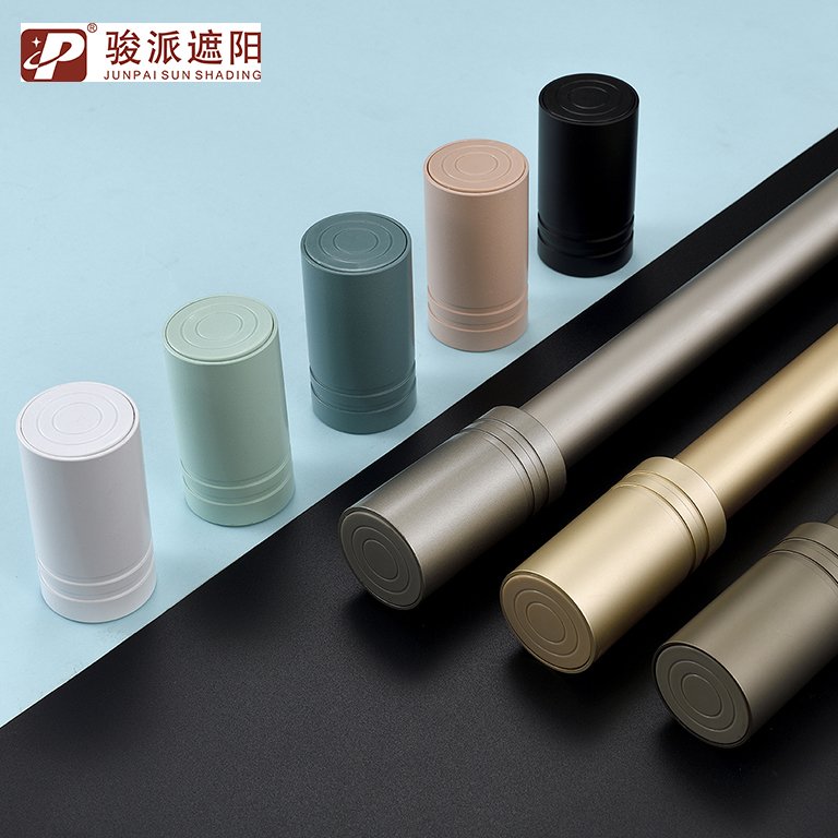 Popular Nordic Simple 8-Color Aluminum Alloy Double Roman Curtain Rods Thickened Window Accessories Metal Curtain Pipe