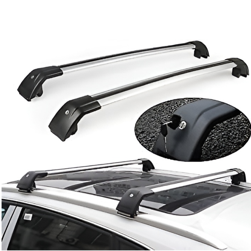 Customize Aluminum Lockable Car Roof Crossbars High Load Capacity Roof Rack Rails for SUV