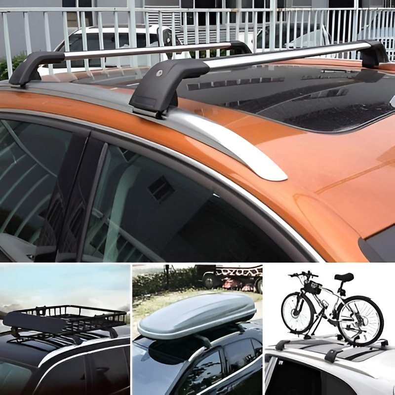 Customize Aluminum Lockable Car Roof Crossbars High Load Capacity Roof Rack Rails for SUV