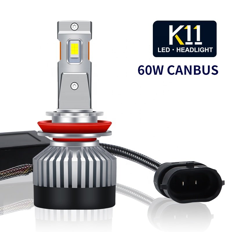 K11 Auto Headlamp 60W Car LED Bulb 50000 Lumens Canbus White LED Car Headlight H1 H7 H4 H11