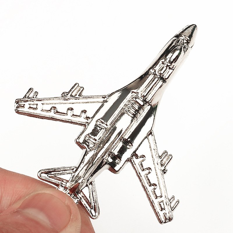 Personalized Creative Metal Civil Aviation Airplane Fighter Plane Model Key Ring Car Bag Pendant Anti Loss Aircraft Keychain