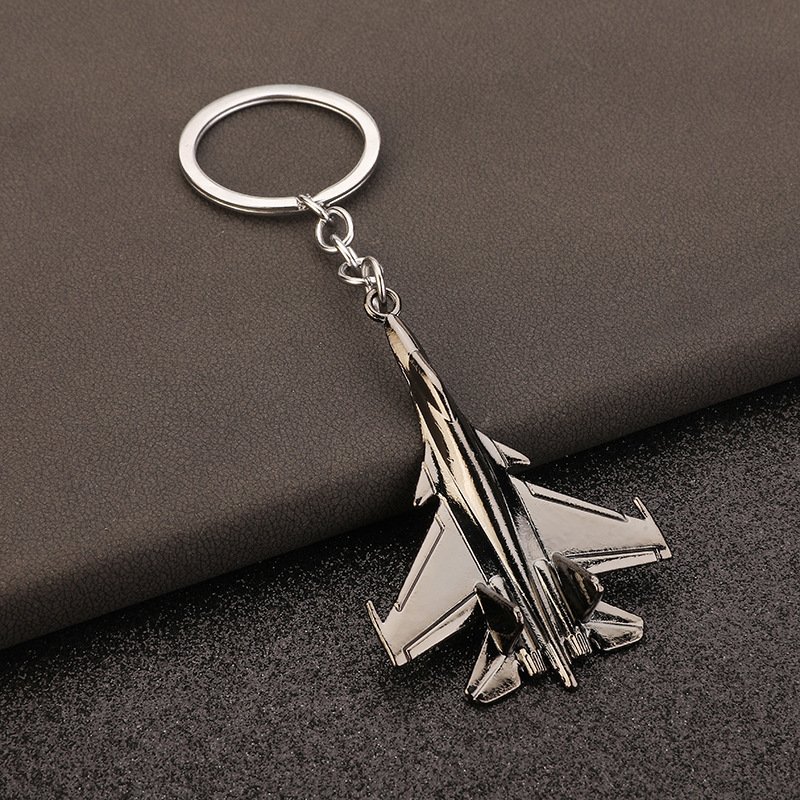 High Quality Souvenir Gift Mini Aviation Plane Accessories 3D Custom Aircraft Airplane Metal Key Chain