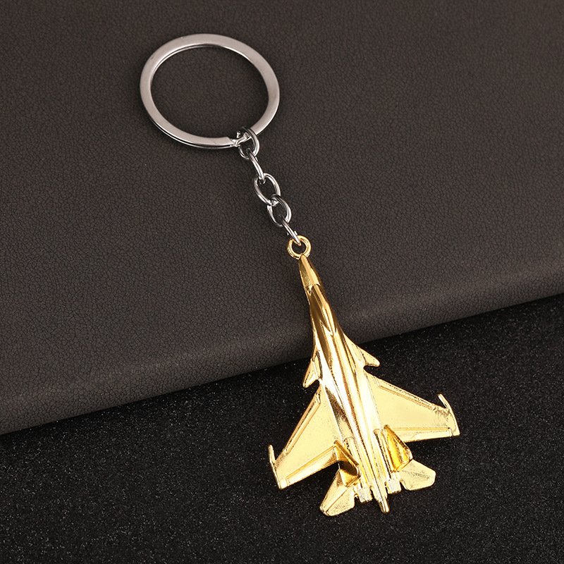 High Quality Souvenir Gift Mini Aviation Plane Accessories 3D Custom Aircraft Airplane Metal Key Chain