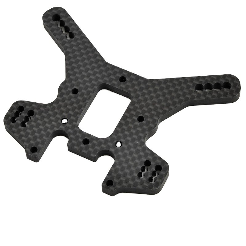 Laser Cutting Carbon Fiber Front Shock Body Mount Plate Cnc Machining Front Rear Carbon Fiber Shock Tower Mount Cnc Part Service