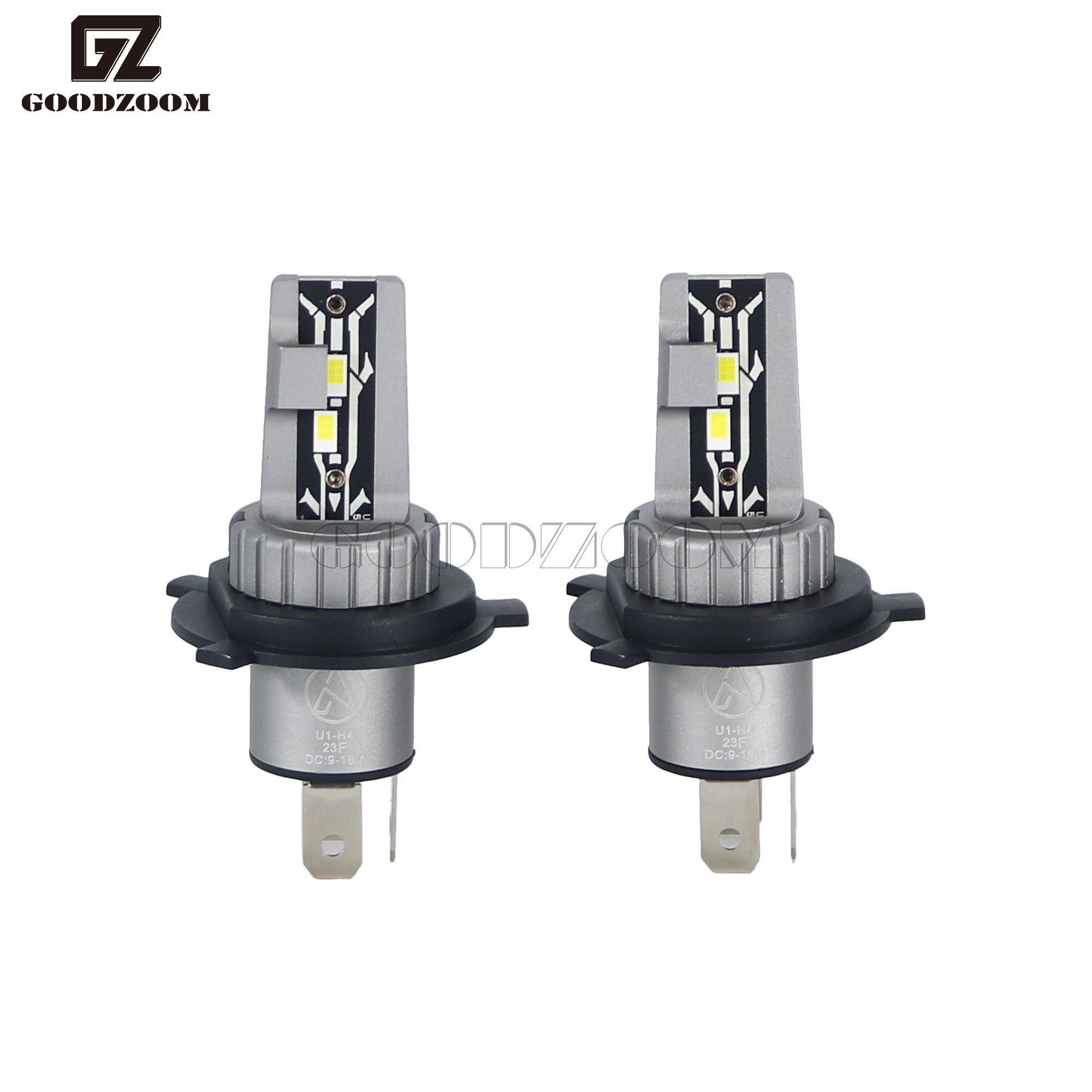GOODZOOM Premium Quality Other Auto Parts From China Aluminium Alloy Auto Part Headlight H4 H27 Led Headlights Bulb 6500K