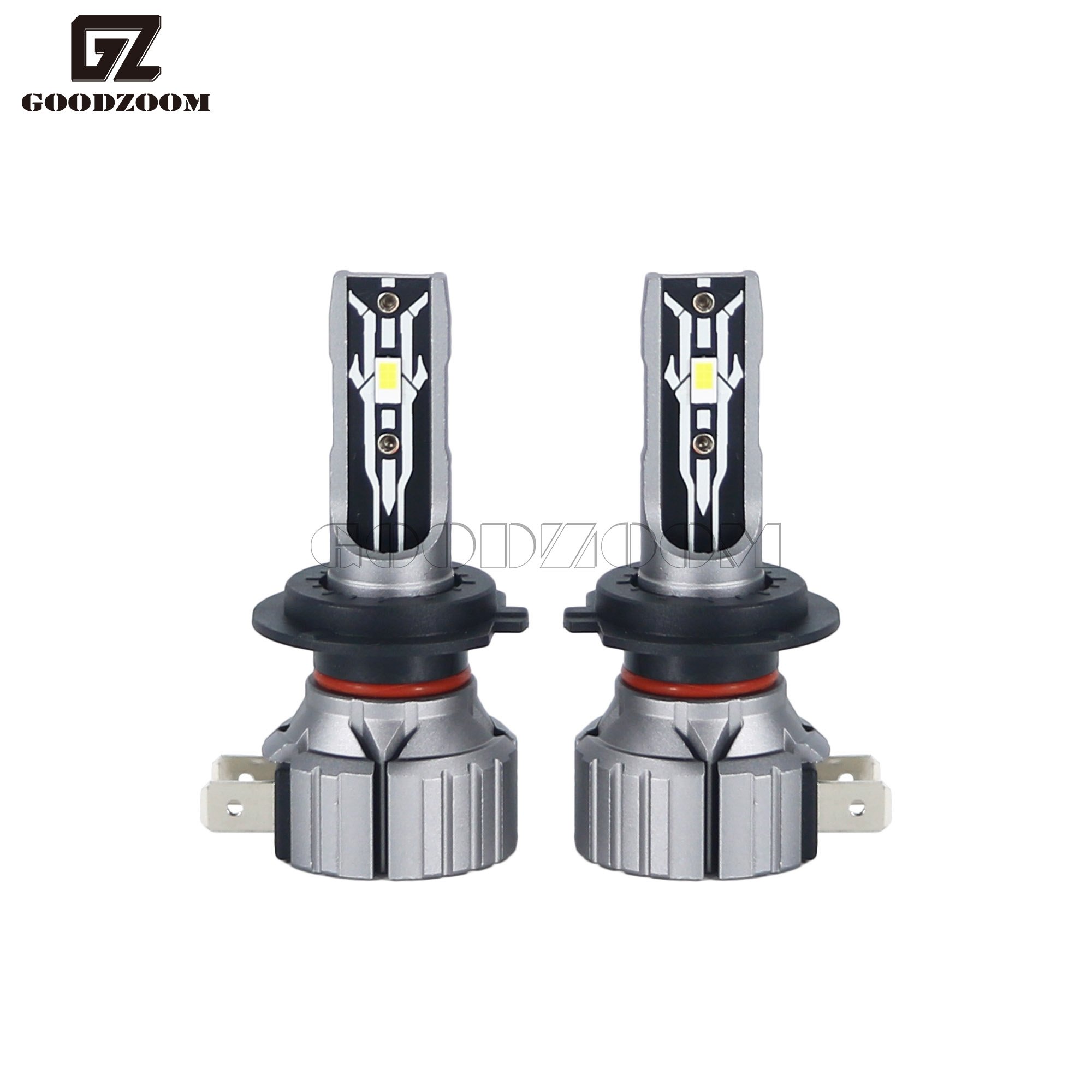 GOODZOOM Premium Quality Other Auto Parts From China Aluminium Alloy Auto Part Headlight H4 H27 Led Headlights Bulb 6500K