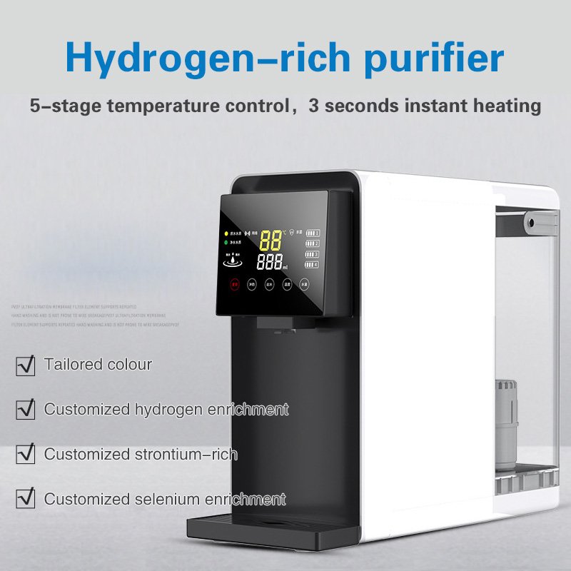 Hydrogen Water Machine 7L Hydrogen Generator for Home 3000-6000PPB 4-Layer Filtration and 5-Speed Temperature Water Filter