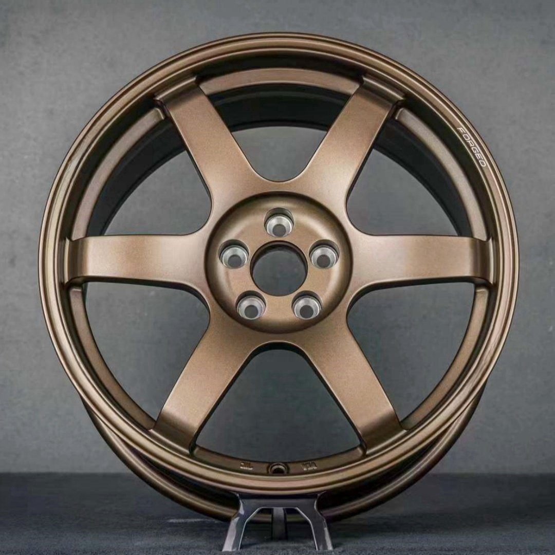 RC Cheap Price Te37 Alloy Other Auto Monoblock Passenger Racing Car Wheels Car Aluminium Rims Rines Hubs 5x114.3 18 Inch Wheels