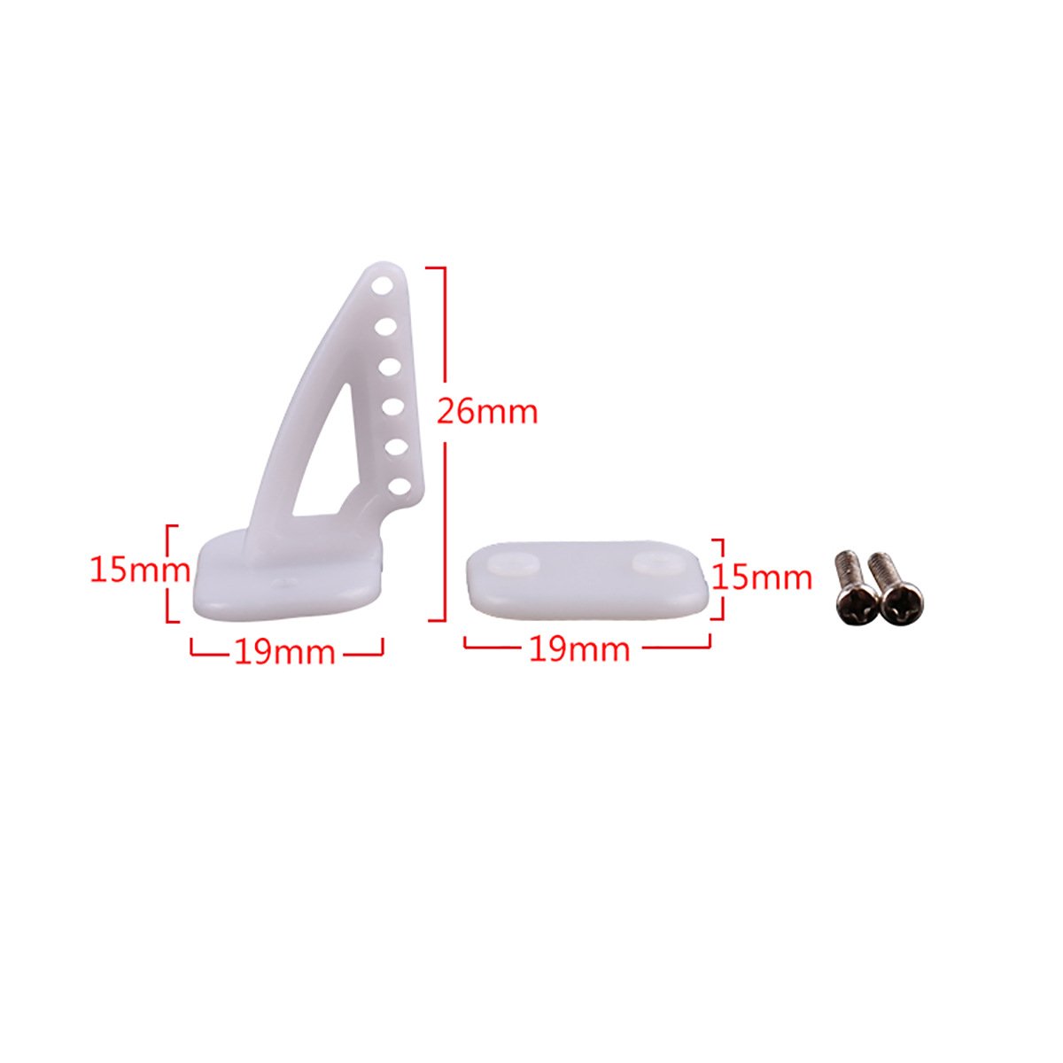 Standard Rudder Angle Hydraulic Electric Triangular Rudder Angle 6-hole Fixed Wing Aircraft Parts Airplane Accessories