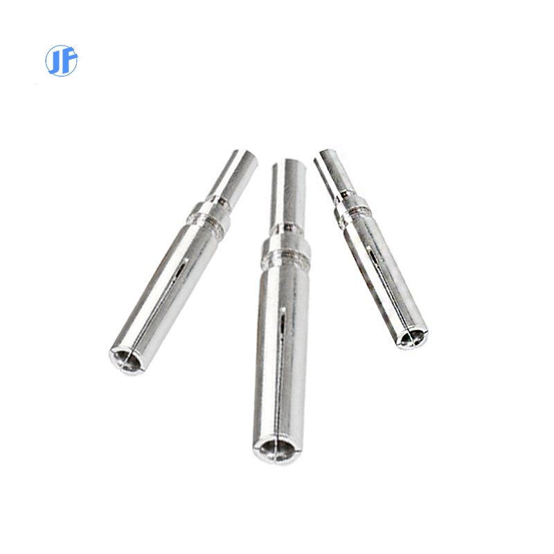 Custom Precision CNC Machining Aluminum Alloy Lathe Parts Aviation Connector Pin Insertion Mechanical Components Drilling