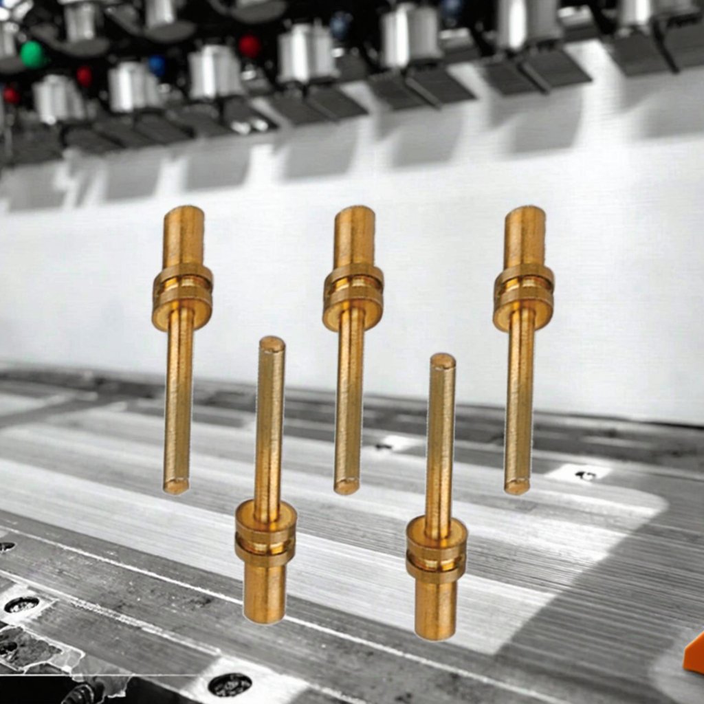 Custom Precision CNC Machining Aluminum Alloy Lathe Parts Aviation Connector Pin Insertion Mechanical Components Drilling