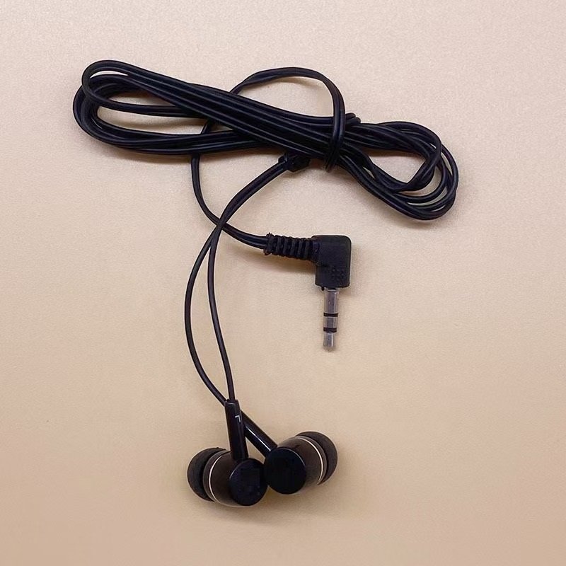 Factory Selling Wired In-Ear Airline Earphones Game Accessories Aviation Headphones Logo Customized