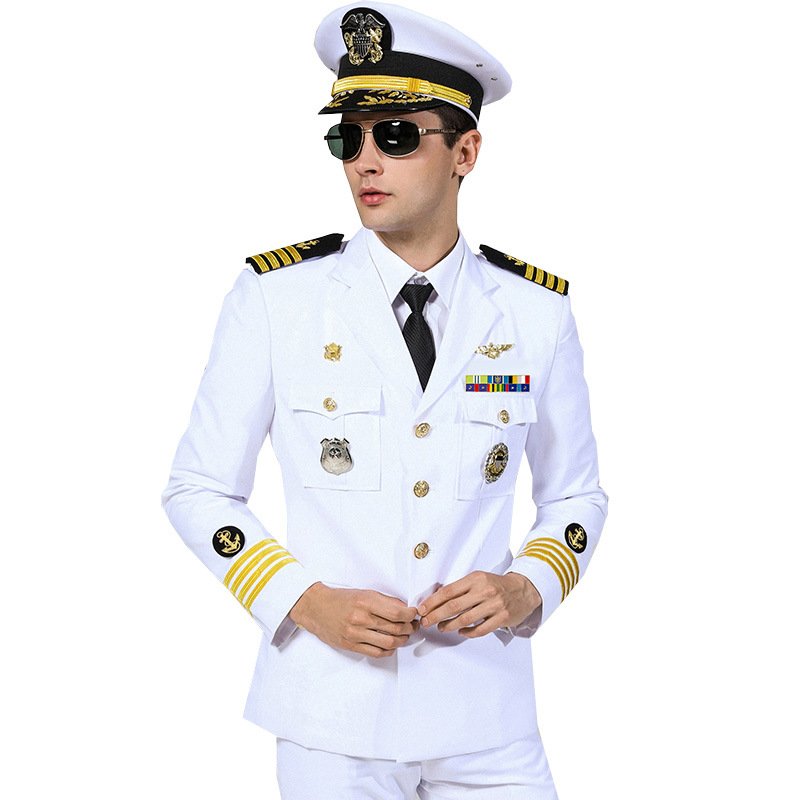 New Aviation Uniform Male Staff Costume Performance Suits Men Clothing Airline Captain Pilot Aviation Workwear Custom