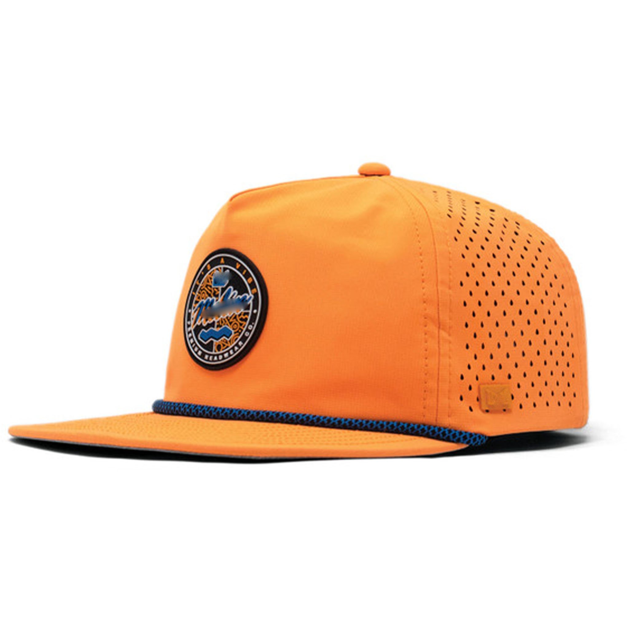 Unstructured Custom Men Blank Custom TPU Rubber Logo 5 Panel Non-waterproof Rope Hat Dry Snapback Sport Waterproof Dad Cap Hat