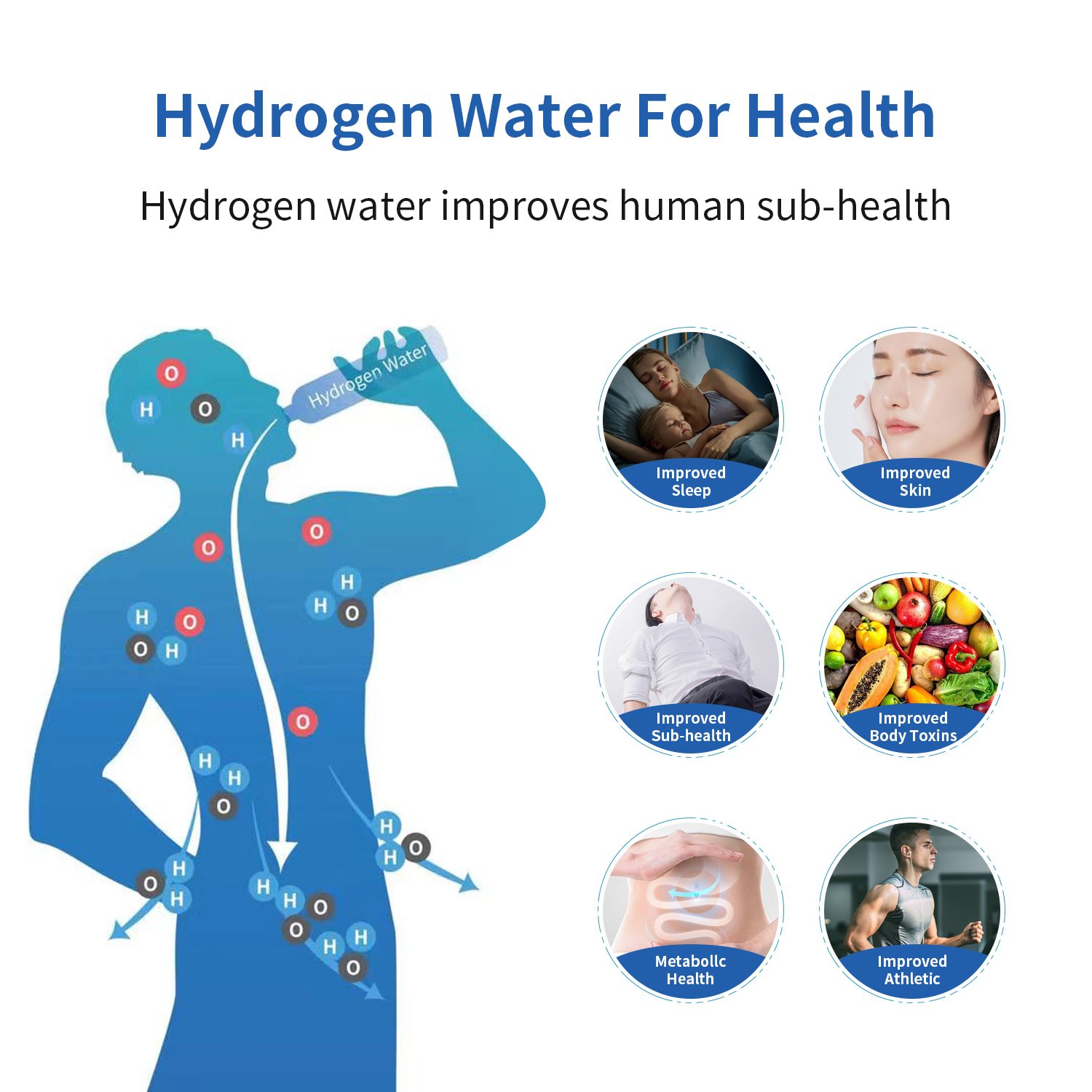 High Cost-effective Portable Chargeable Hydrogen-rich Water Cup 400ml SPE Electrolysis Healthy Oxidation Resistance